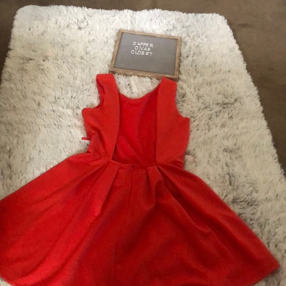 Orange open back dress - Picture 2 of 4